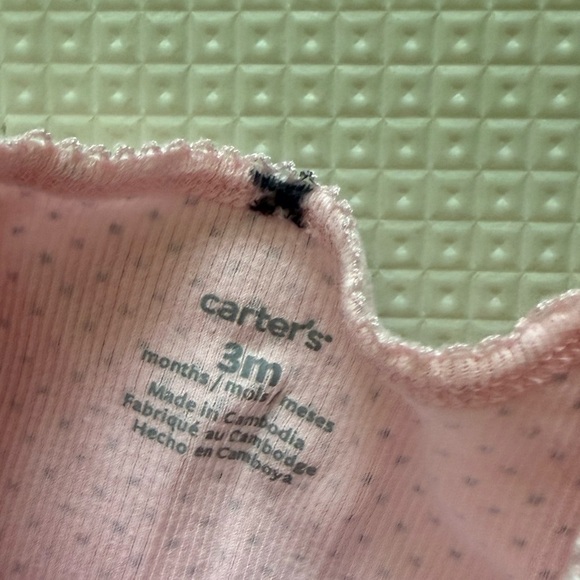 Carter’s|Baby girl pastel Pink Polka Dot long sleeve onesie sleeper,koala print• - Picture 3 of 3
